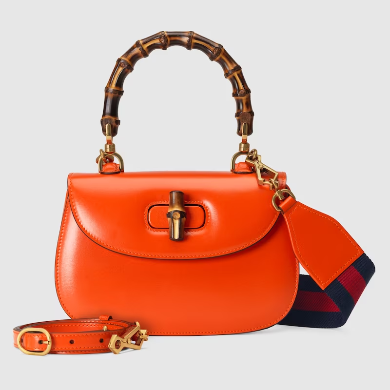 GUCCI BAMBOO 1947 SMALL TOP HANDLE BAG